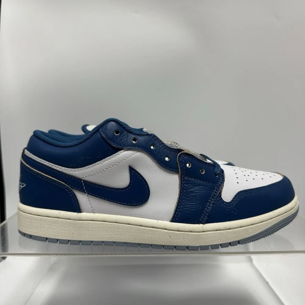 Brand New Nike Air Jordan 1 One Low SE White Blue Shoes FN5214-141 Men's Size 9